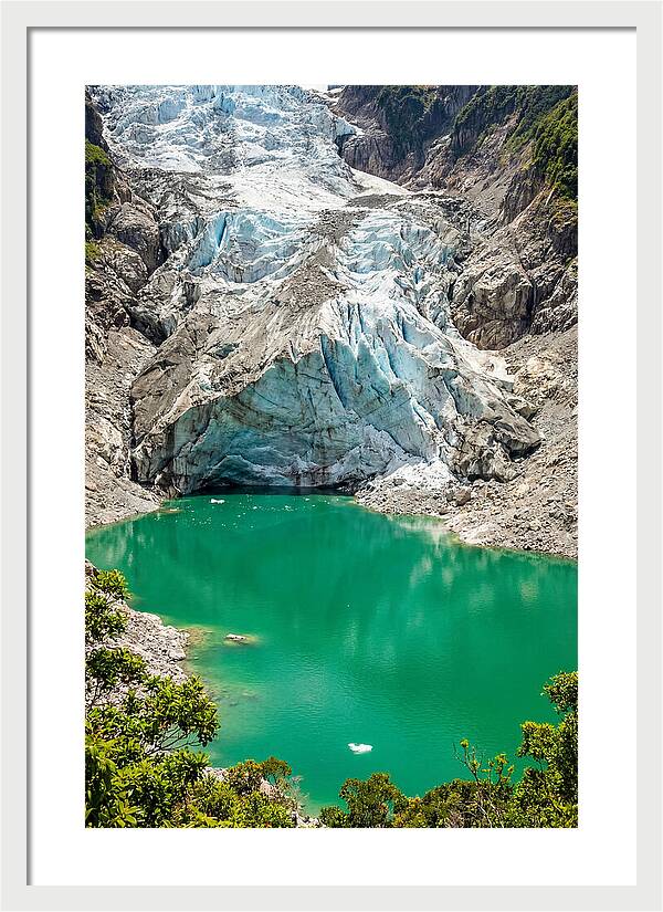 Emerald Green Glacier Lake