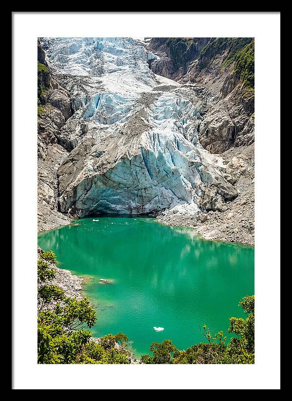 Emerald Green Glacier Lake