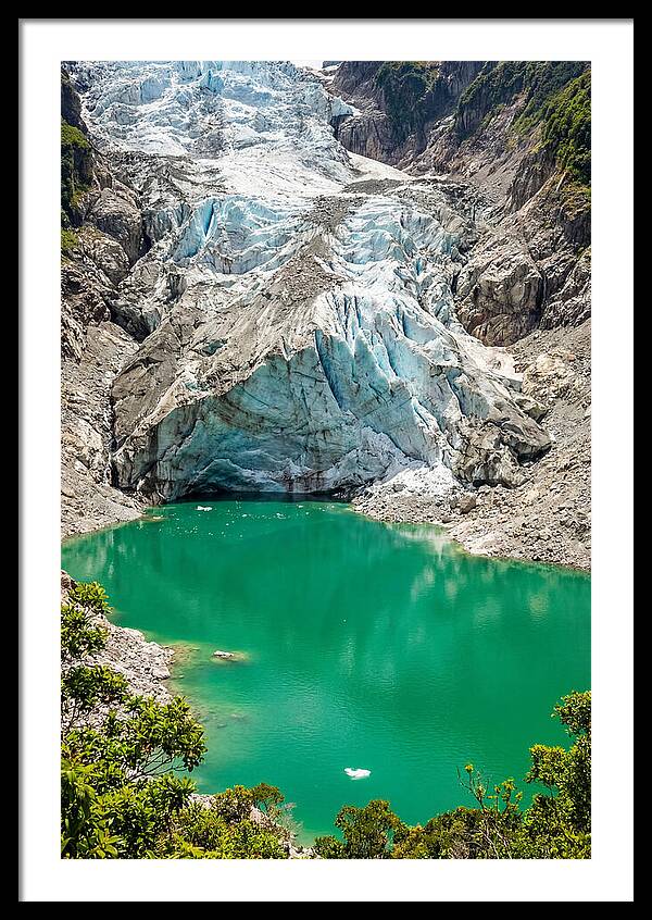 Emerald Green Glacier Lake