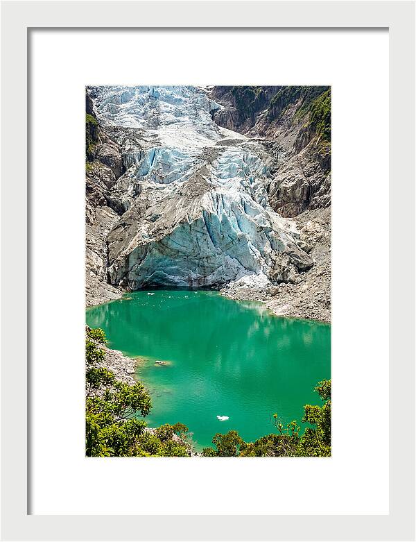 Emerald Green Glacier Lake