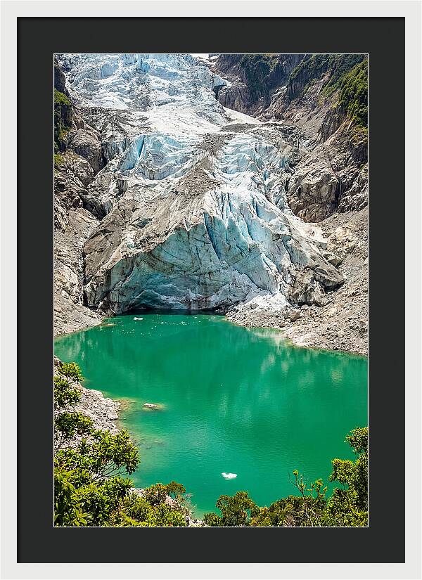 Emerald Green Glacier Lake
