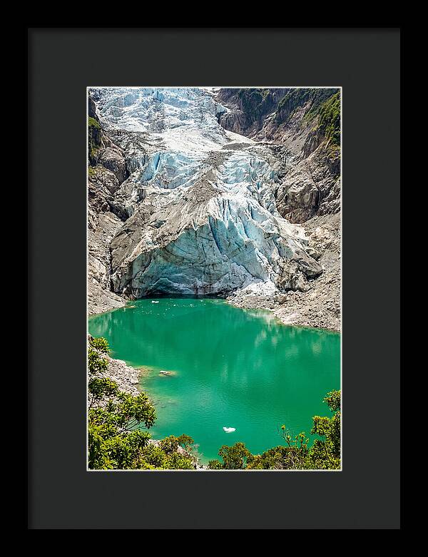 Emerald Green Glacier Lake