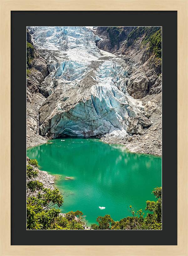 Emerald Green Glacier Lake