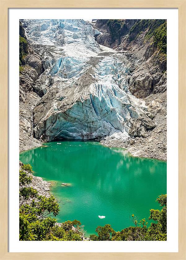 Emerald Green Glacier Lake