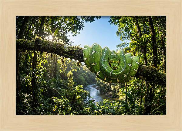 Emerald Serpent Embrace