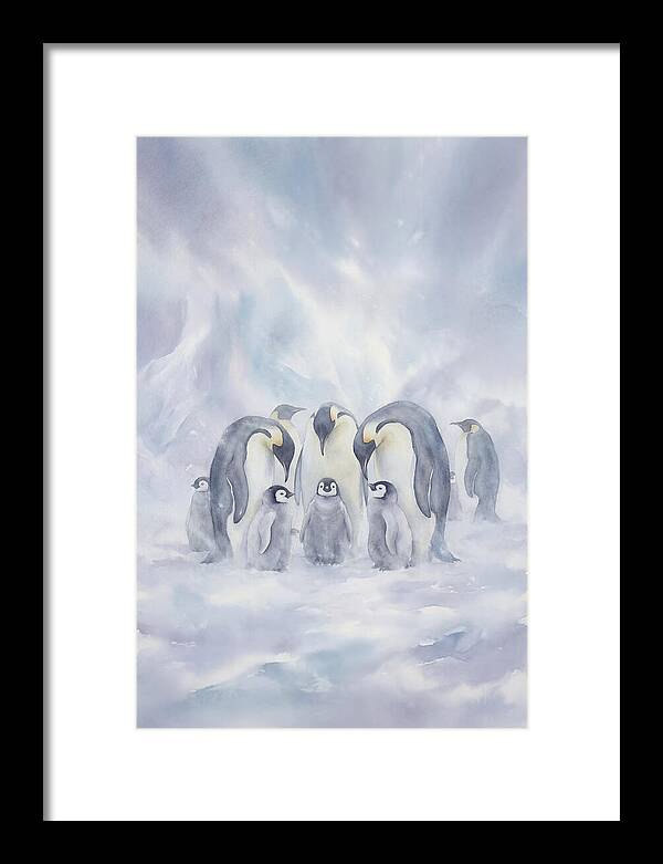 Emperor Penguins In A Blizzard