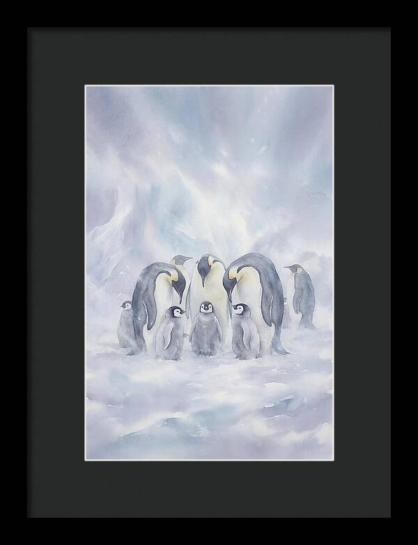 Emperor Penguins In A Blizzard