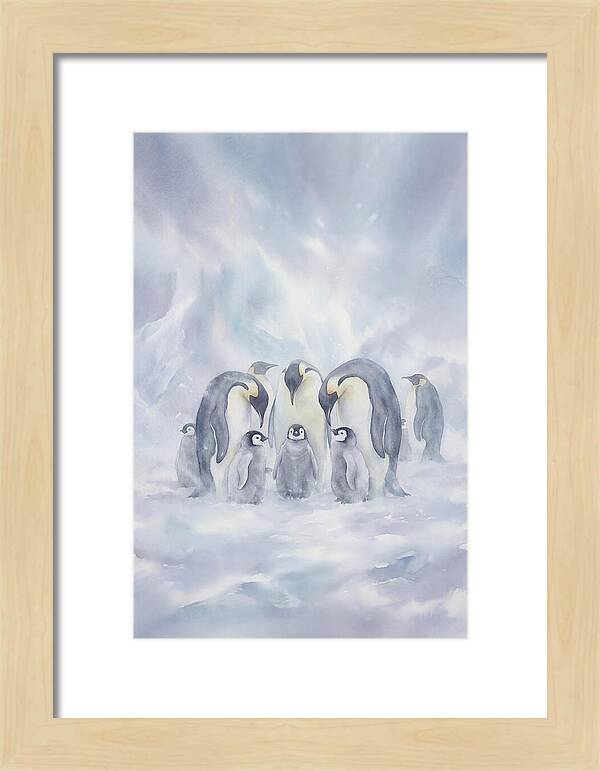 Emperor Penguins In A Blizzard