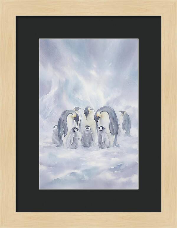 Emperor Penguins In A Blizzard