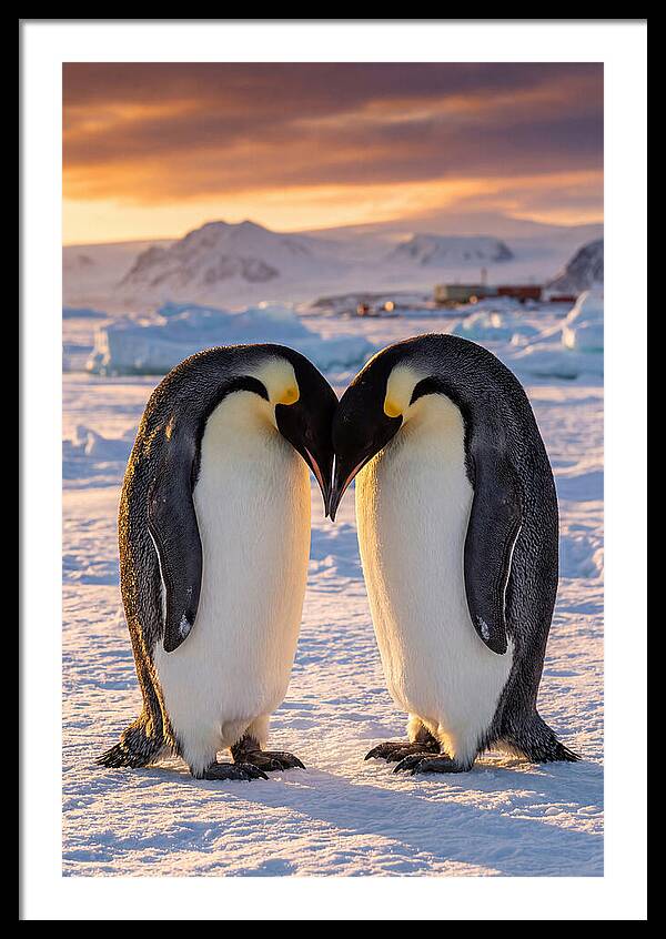 Emperor Penguins In Love