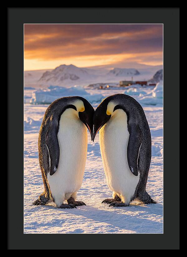 Emperor Penguins In Love