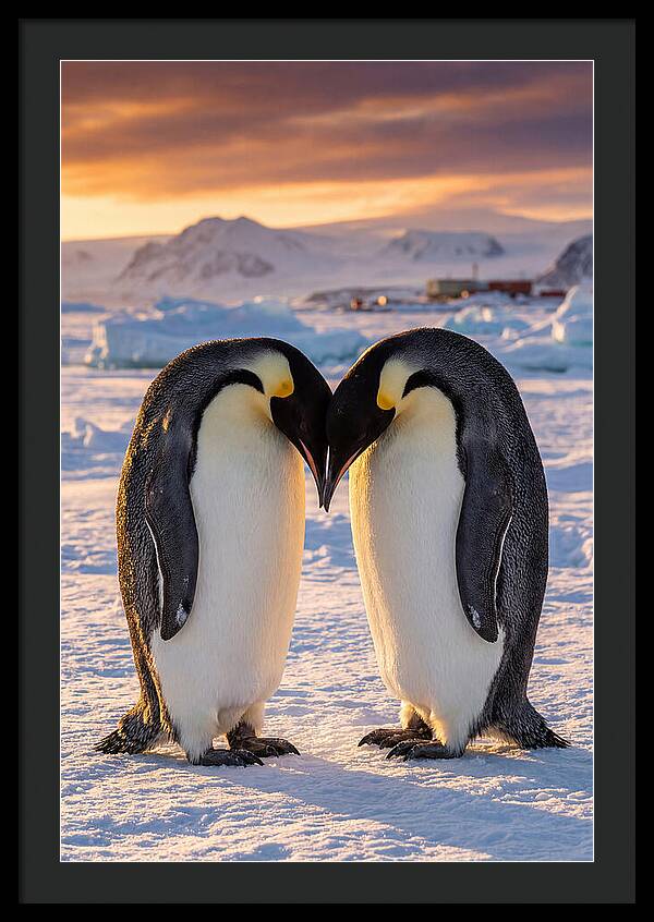 Emperor Penguins In Love