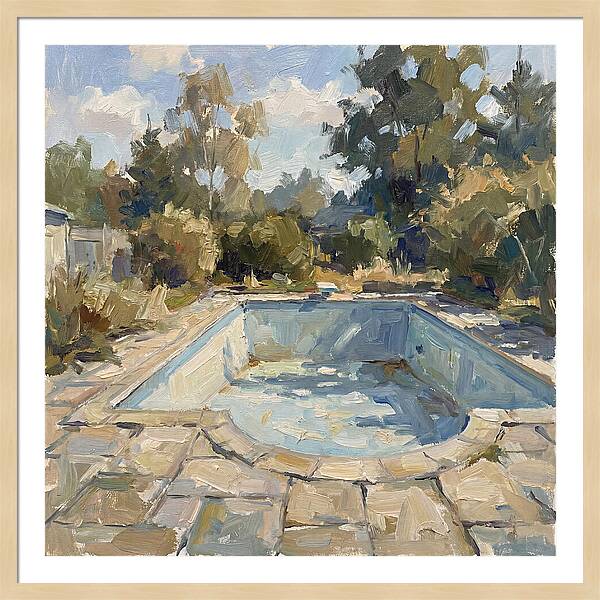 Empty Pool Under Blue Sky
