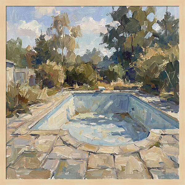 Empty Pool Under Blue Sky