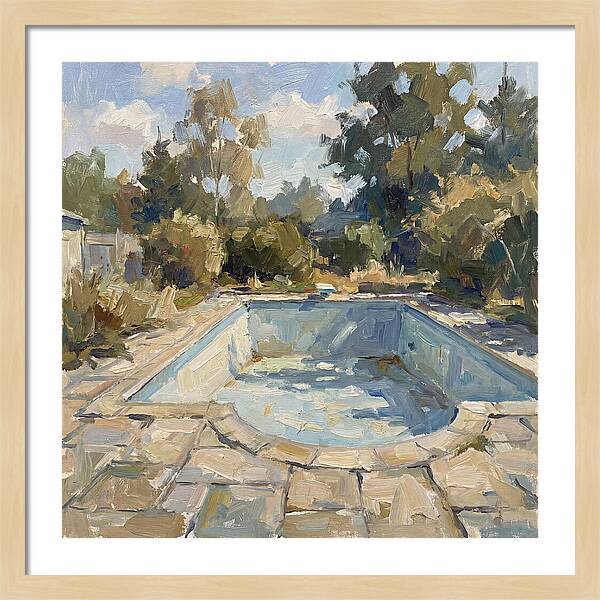 Empty Pool Under Blue Sky