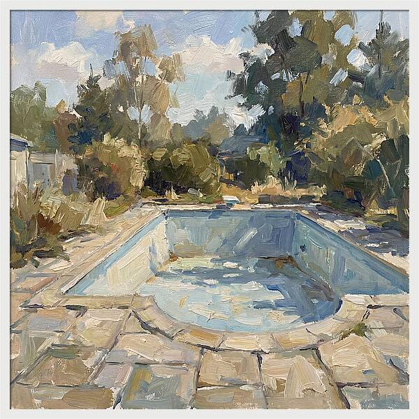 Empty Pool Under Blue Sky