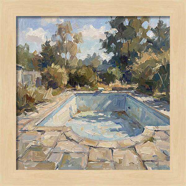 Empty Pool Under Blue Sky