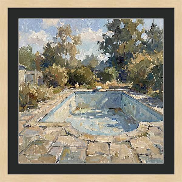 Empty Pool Under Blue Sky
