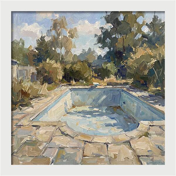 Empty Pool Under Blue Sky