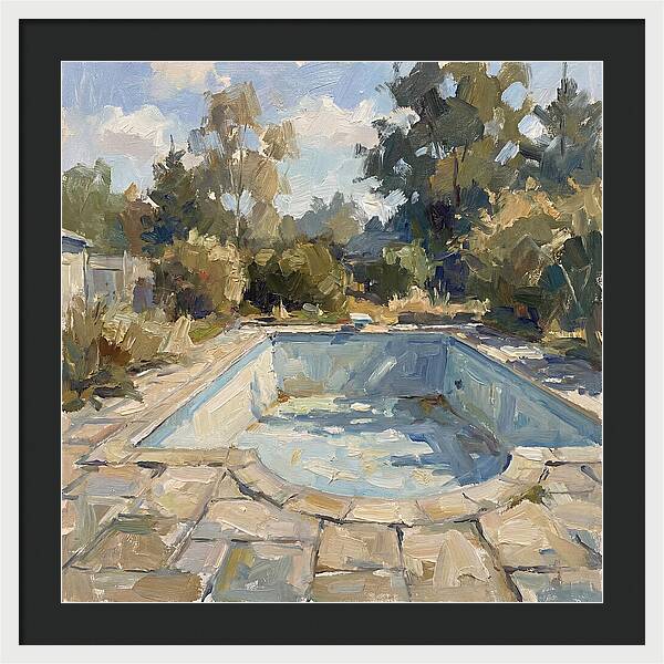 Empty Pool Under Blue Sky