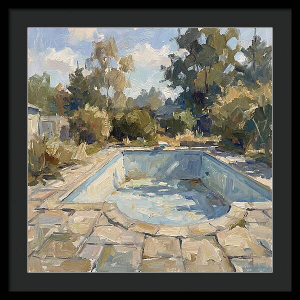 Empty Pool Under Blue Sky