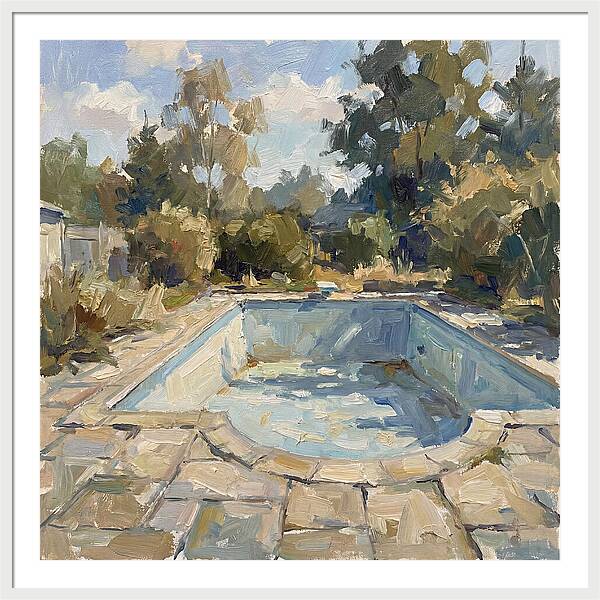 Empty Pool Under Blue Sky