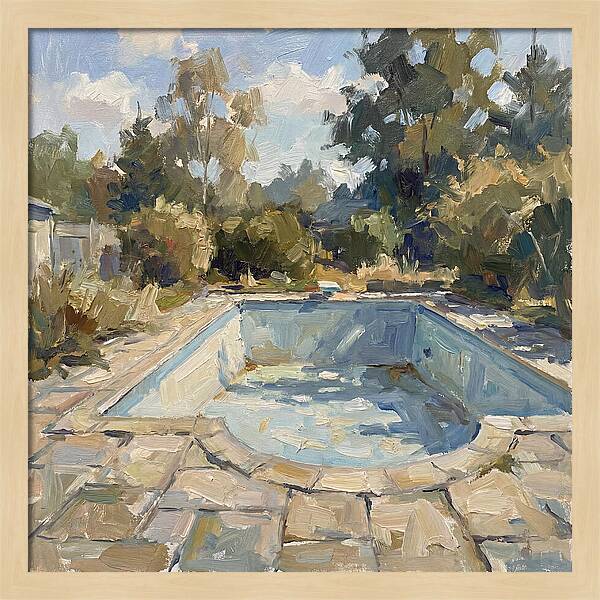 Empty Pool Under Blue Sky