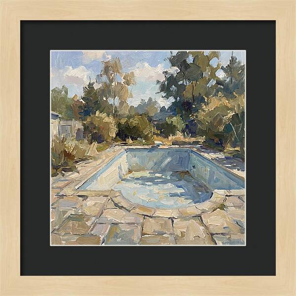 Empty Pool Under Blue Sky