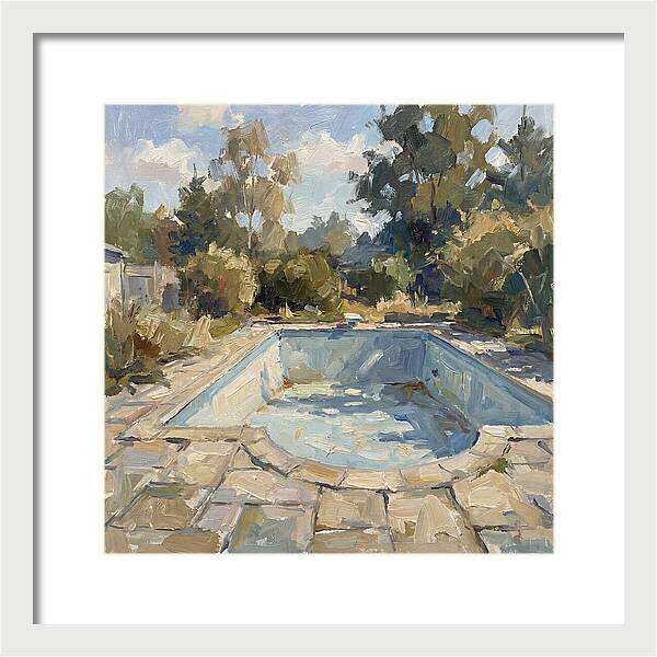Empty Pool Under Blue Sky
