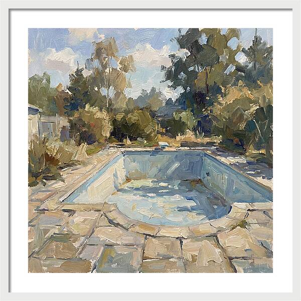 Empty Pool Under Blue Sky