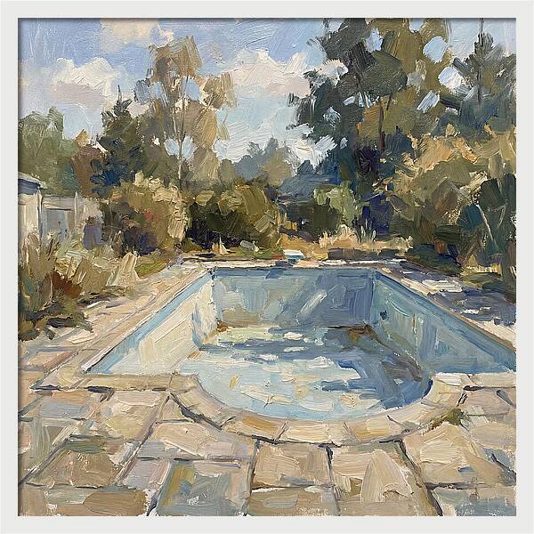 Empty Pool Under Blue Sky