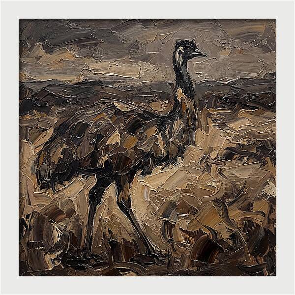 Emu In Earthy Tones