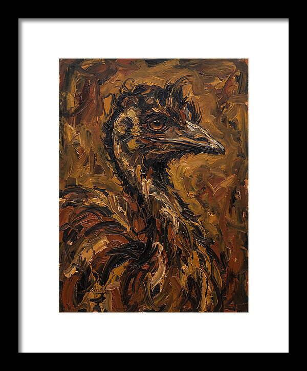 Emu In Expressionist Style
