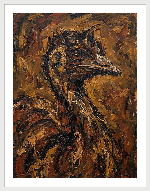 Emu In Expressionist Style