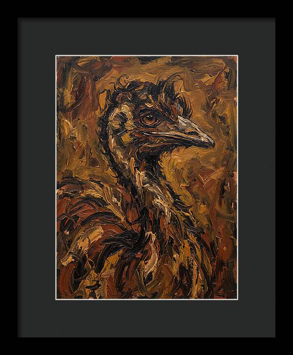 Emu In Expressionist Style