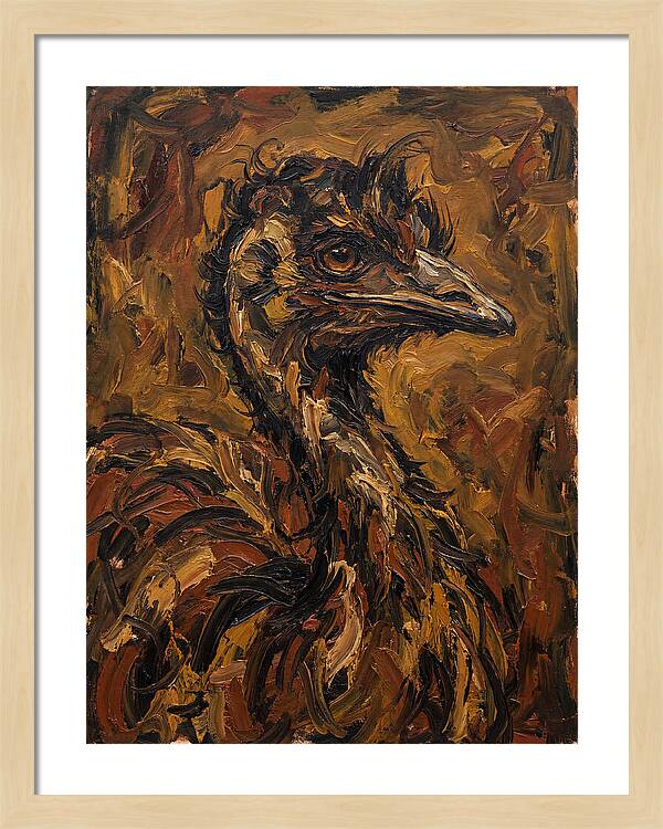 Emu In Expressionist Style