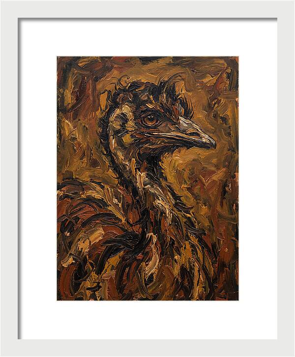 Emu In Expressionist Style