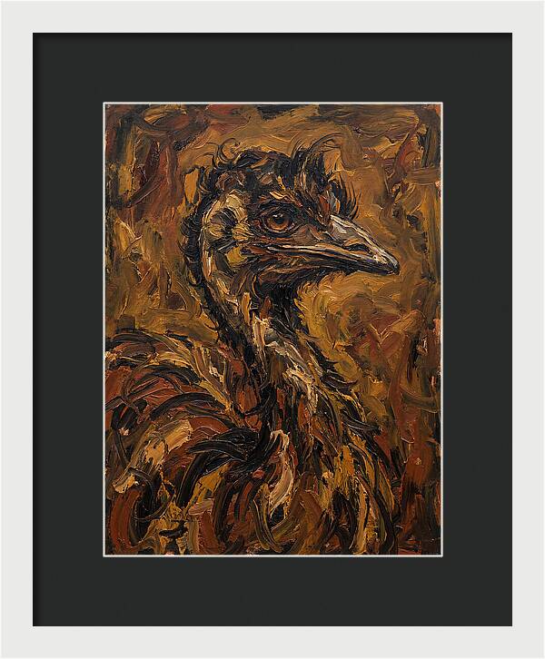 Emu In Expressionist Style