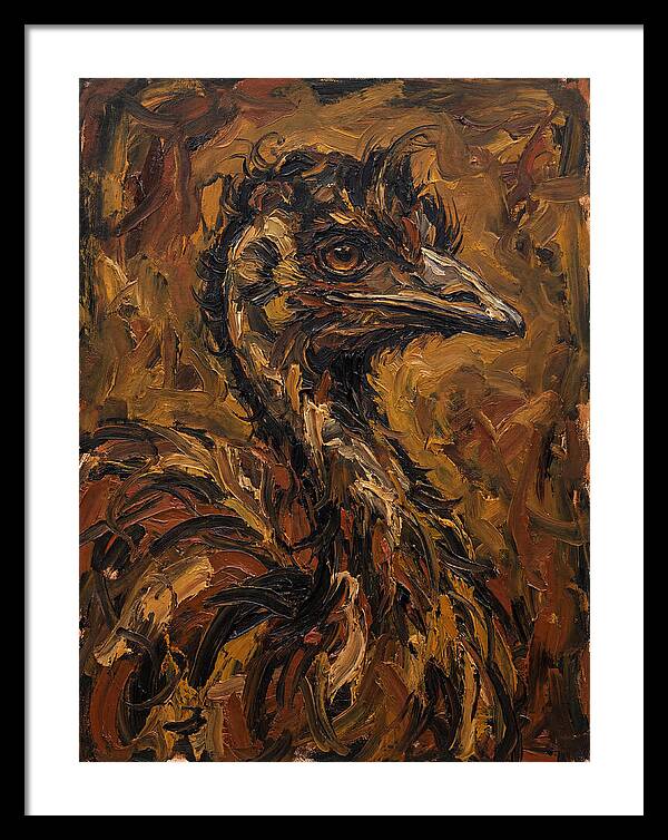 Emu In Expressionist Style