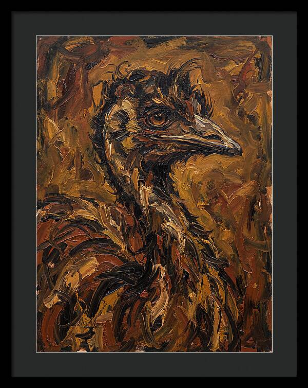 Emu In Expressionist Style