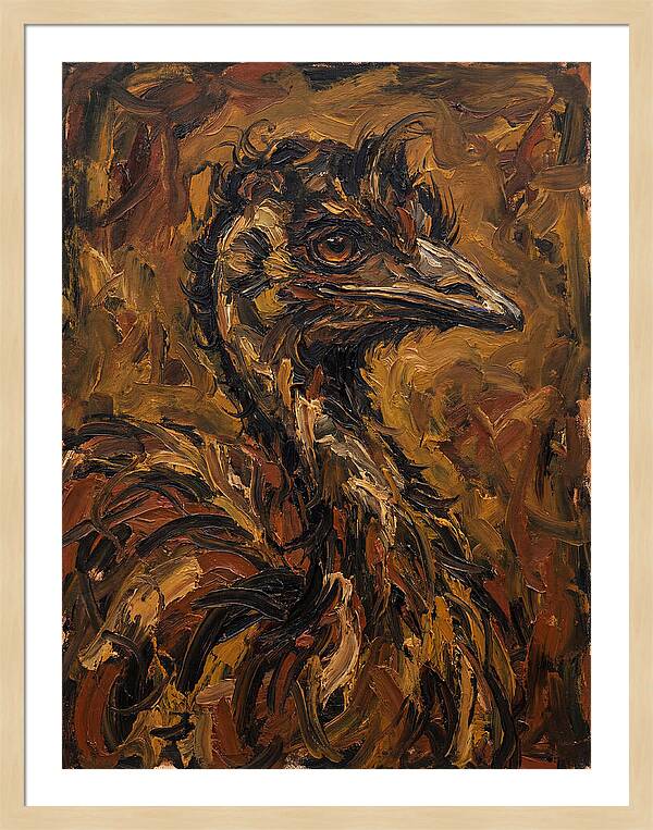 Emu In Expressionist Style