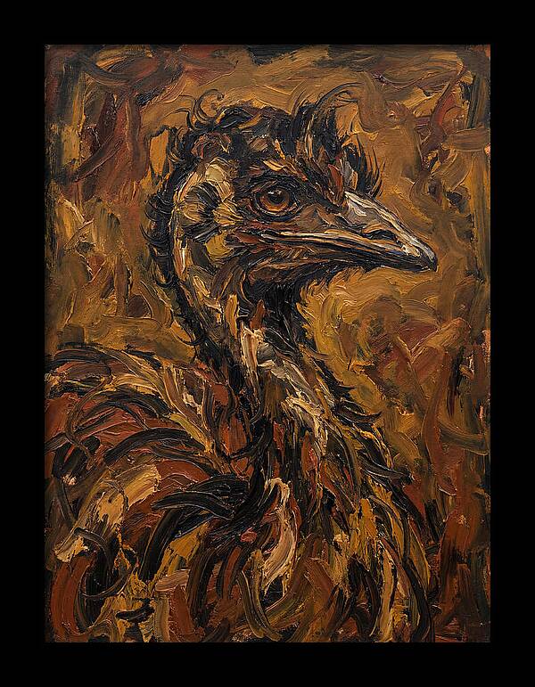 Emu In Expressionist Style