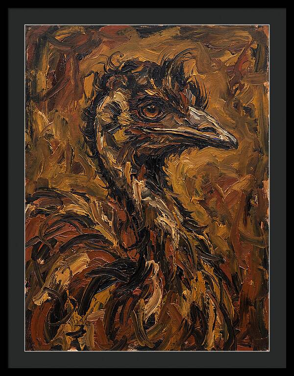 Emu In Expressionist Style