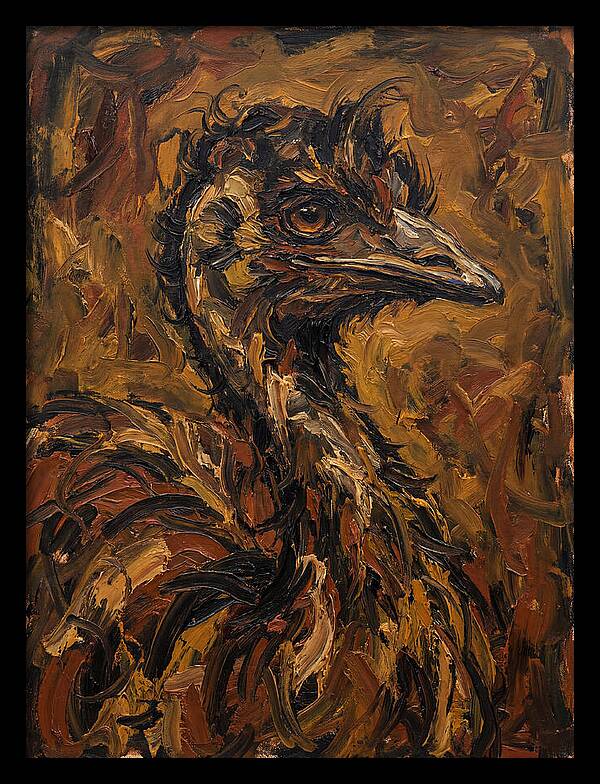 Emu In Expressionist Style