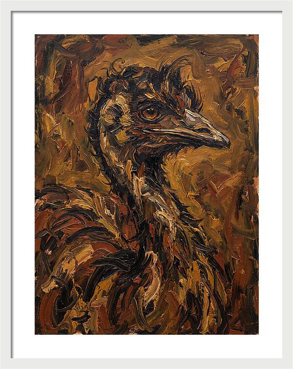 Emu In Expressionist Style