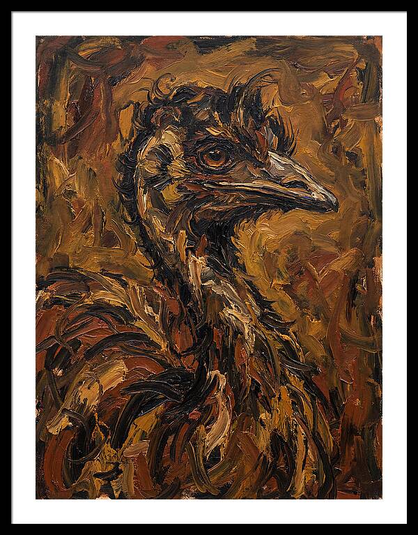 Emu In Expressionist Style