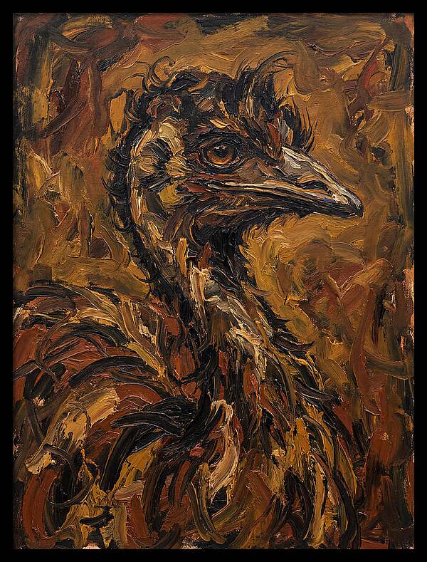 Emu In Expressionist Style