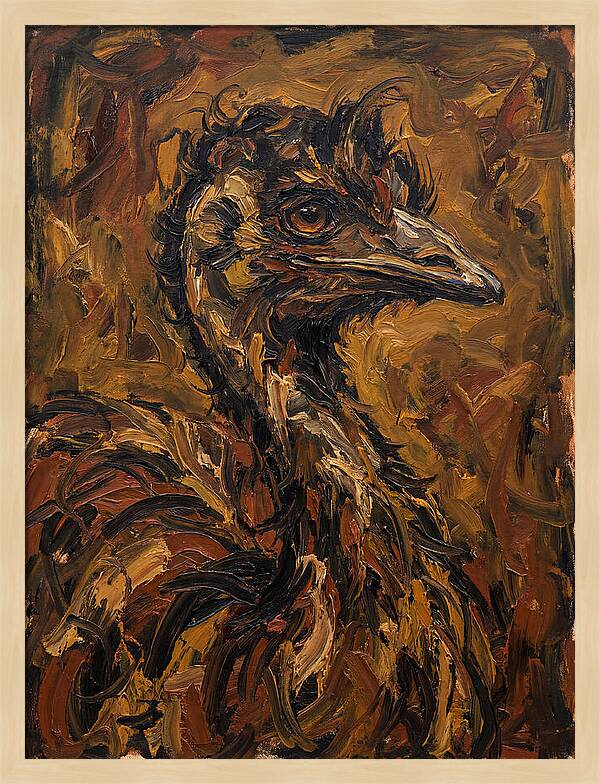 Emu In Expressionist Style