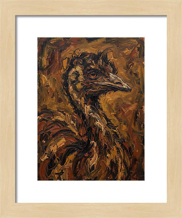 Emu In Expressionist Style