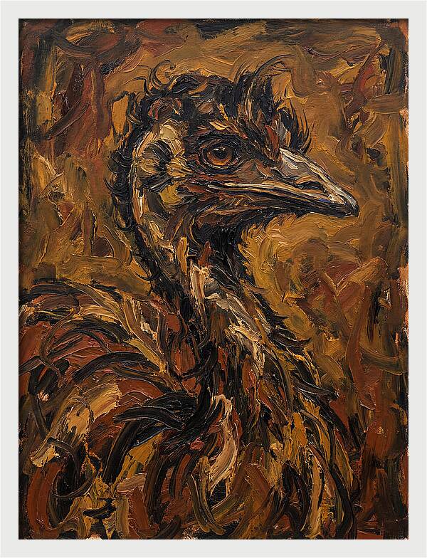 Emu In Expressionist Style